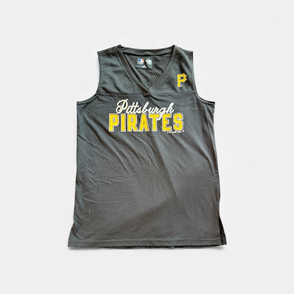 Pittsburg Pirates Majestic Black and Yellow Tank Top Size Medium NWT